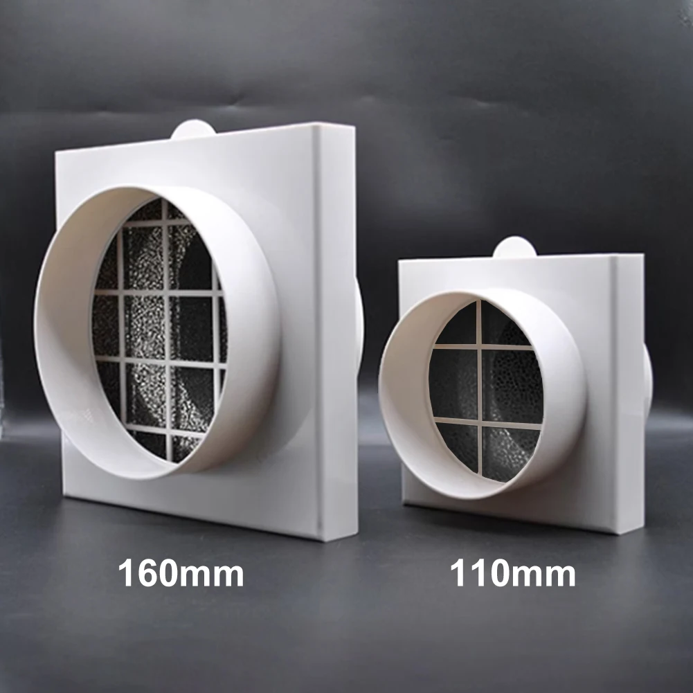 

110/160mm Washable Duct Air Filter Removable Replacement Sponge Filter Net Dust Insect Removal For Ventilation System PVC PE Pid
