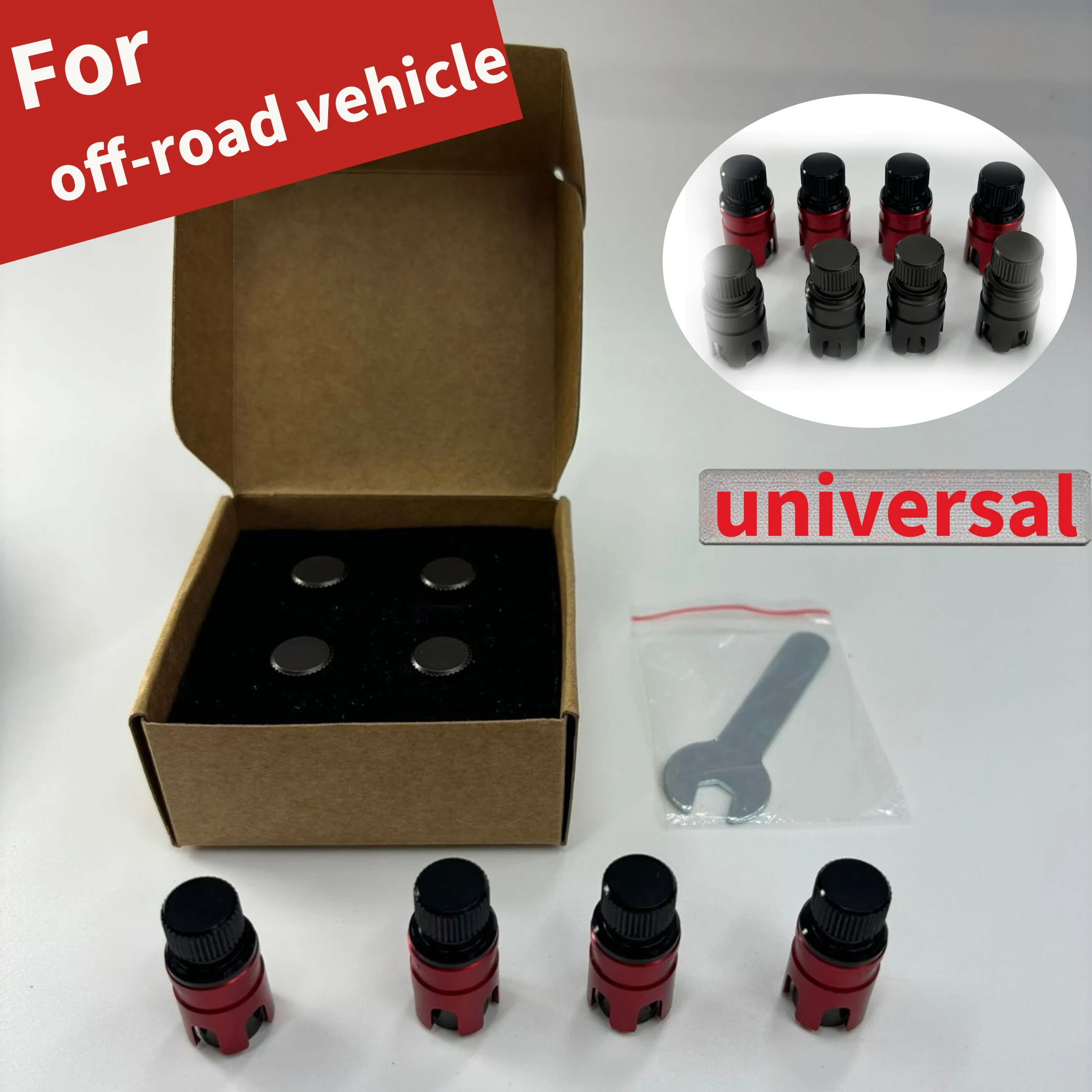 

Universal for Off-road Vehicle Quick Release Valve Tire Bleed Valve Exhaust Release Nozzle Outdoor Desert Kits 4pcs Accessories