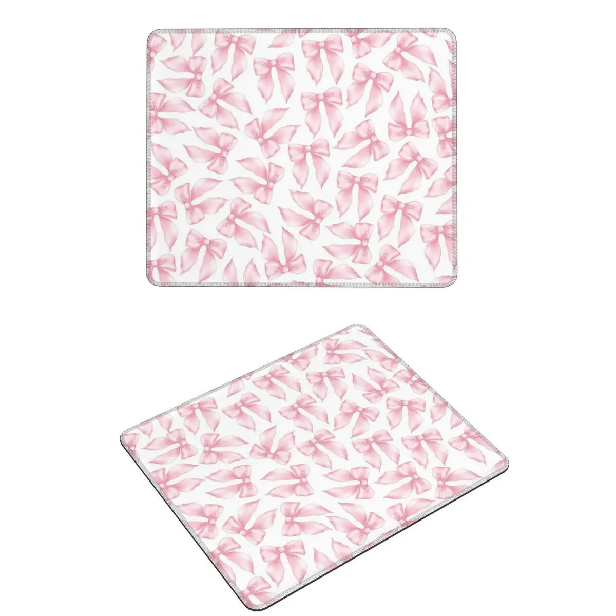 

Cochuette Pink Bow Bliss-pattern Mouse Pad Computer Keyboard Mouse Mat Gaming PC Desk Mat Office Accessories Table Mats