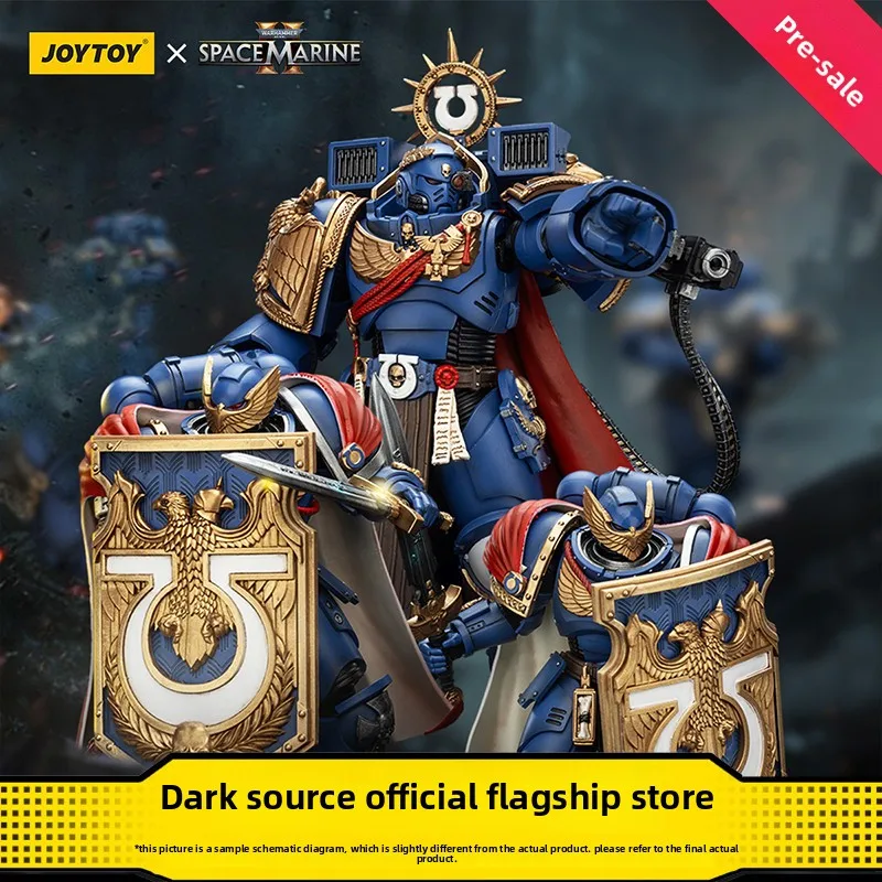 

Фигурка JOYTOY Dark Source Warhammer 40K Space Marines 2 Ultramarines Chapter Master Marneus Calgar & Honor Guard 1:18