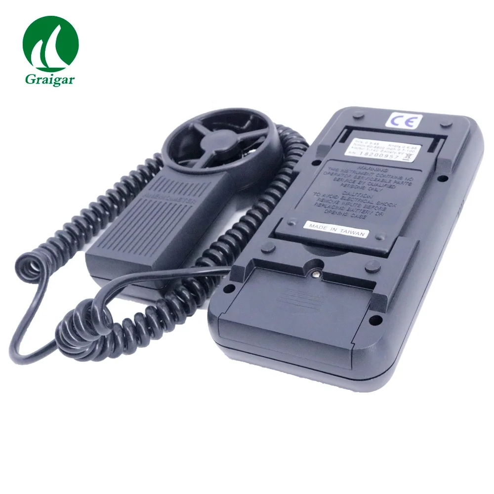 AVM-05 Prova عالية الدقة الرقمية مقياس شدة الريح سرعة الرياح جهاز قياس درجة الحرارة تدفق الهواء متر 0-45.00 م/ثانية #5