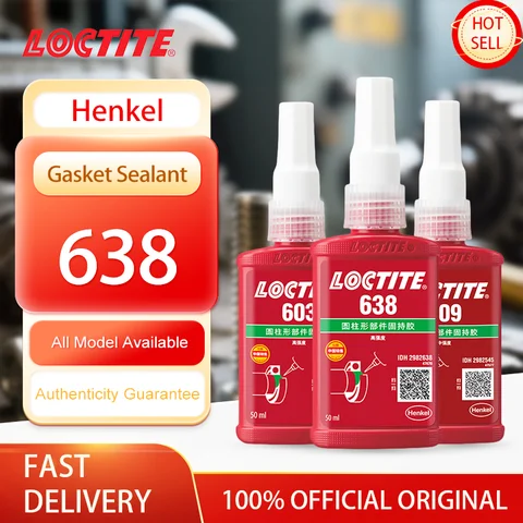 100% Original Loctite 638 660 680 648 603 609 620 660 641 Anaerobic Sealant 50ml High Strength Retaining Compound Threadlocker