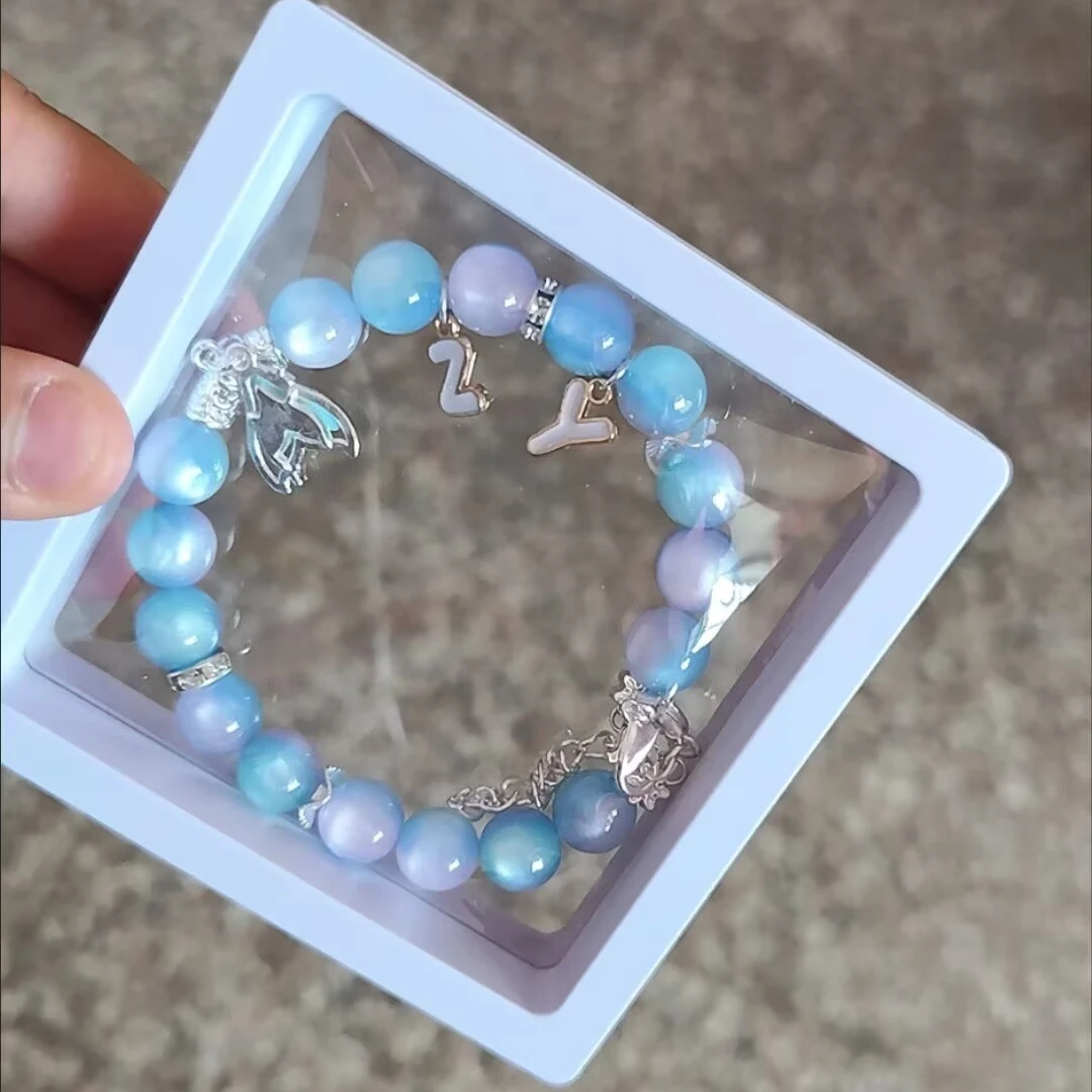 Ziyu Xingyu Color Support Fish Tail Small Fish Glass Bracelet High Beauty Gift Versatile Bracelet Customizable - view 4