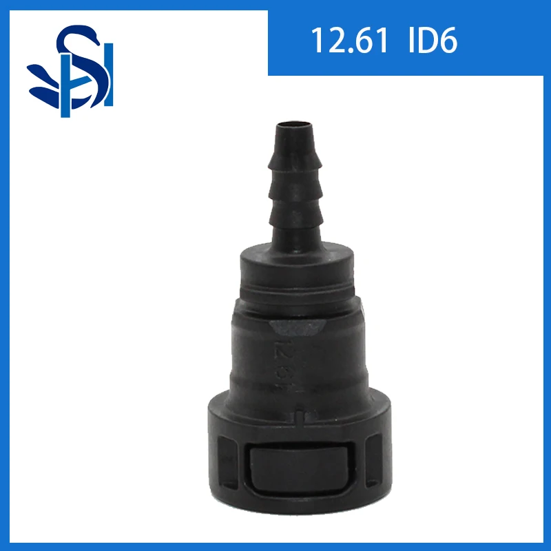 12.61 ID6 Double Lock Spring Auto Car Fuel Line Hose Coupler Quick Release Connector Carburetor Part