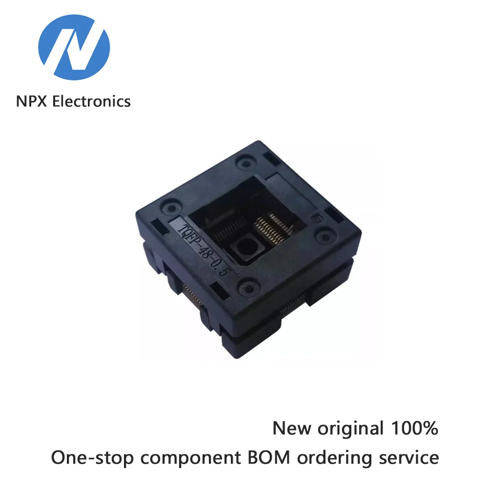 

QFP48-0,5 кнопочный чип с шагом вниз, гнездо для преобразования старения LQFP48, тестовая розетка для программирования сжигания, IC