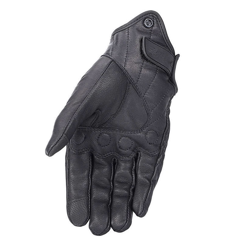 Retro Real Leather Motorcycle Gloves Moto Waterproof Gloves Motocross Glove