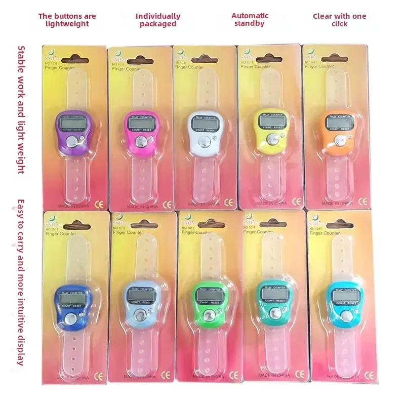 Popular Finger Counter Ring Electronic Counter  Point Polychrome