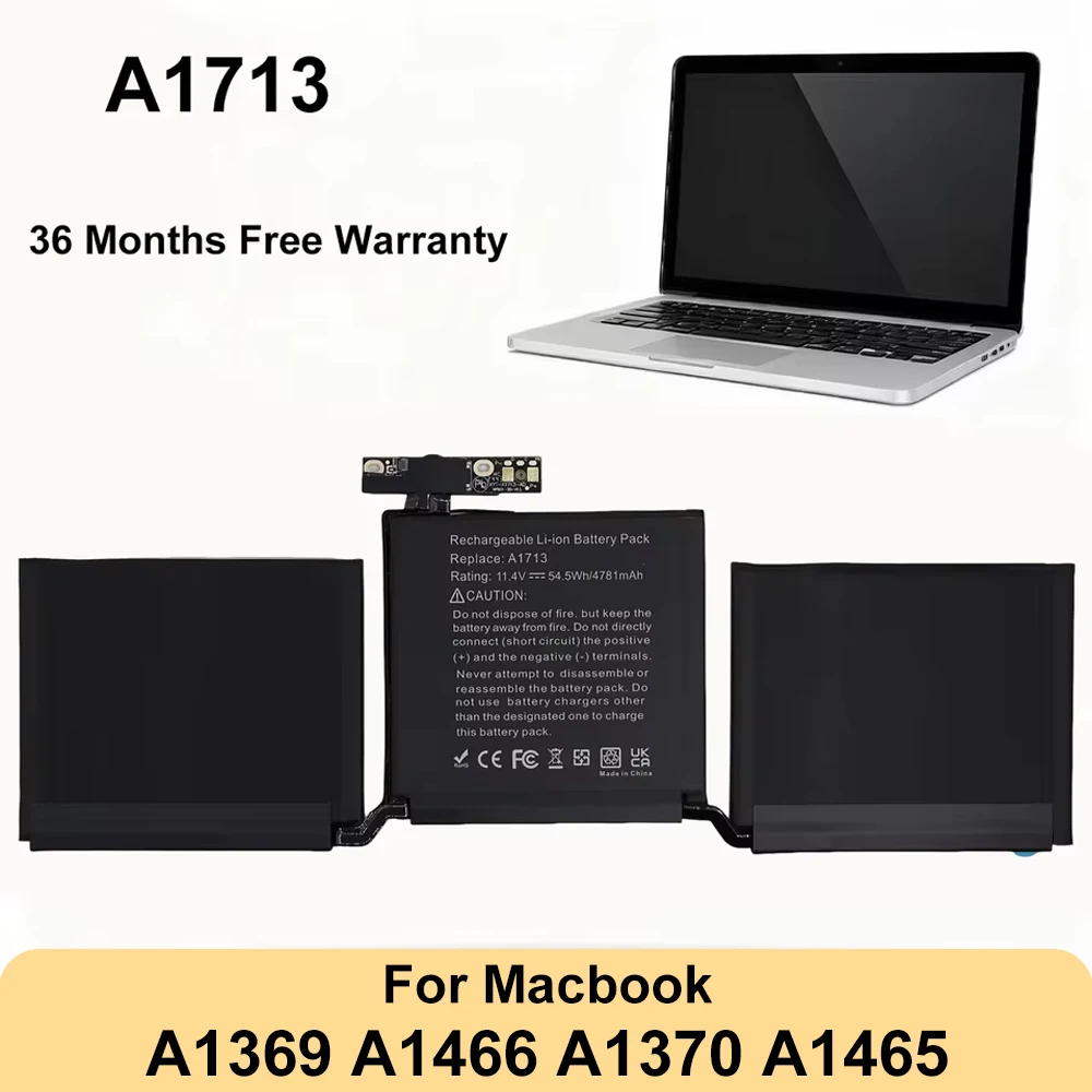 

AUSSY A1405 A1406 A1375 A1377 A1496 Laptop Battery For Apple Macbook Air 11 13 Inch A1466 A1370 A1369 A1465 ﻿