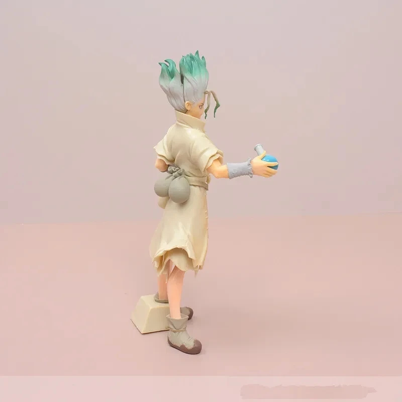 20cm Dr.Stone 3 New World Ishigami Senkuu Figure Anime Stone World Kingdom Pvc Figurine Collectiable Models Kids Gifts Toystoys