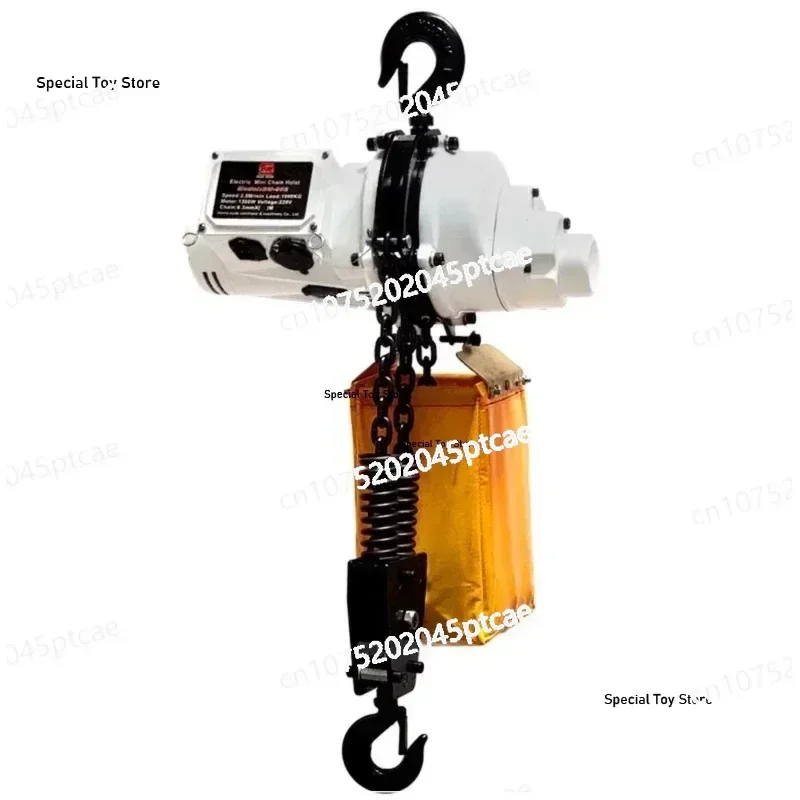 Ring Chain Electric Hoist Portable 220v Brushless 1-ton Small Silent Chain Lifting Crane Winch