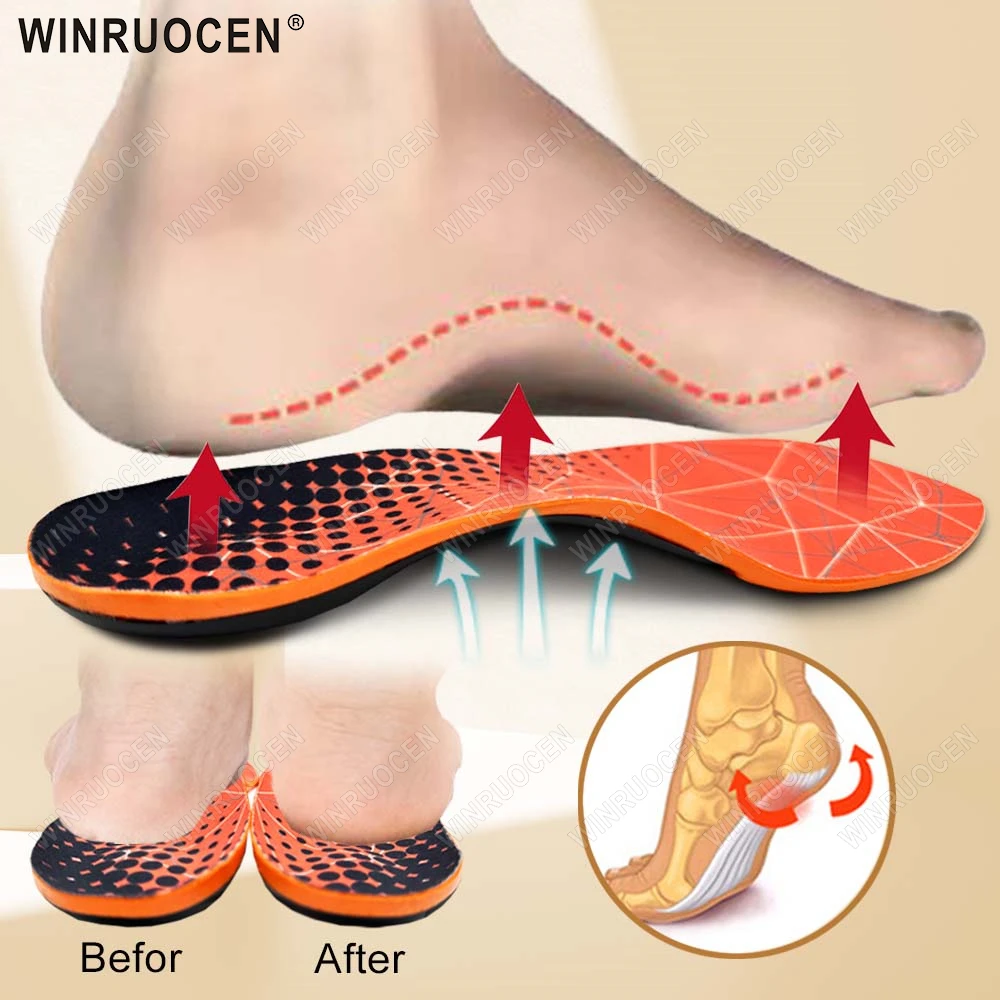

1/2 пары ортопедических спортивных стельок для облегчения подошвенного фасциита, высокая поддержка свода стопы, стельки для облегчения боли при плоскостопии для мужчин и женщин EID