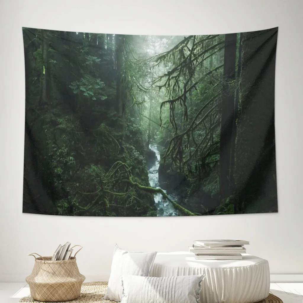 Verdant Solace (Tapestry Crop) Wall Hanging Tapestry Home Wall Decoration