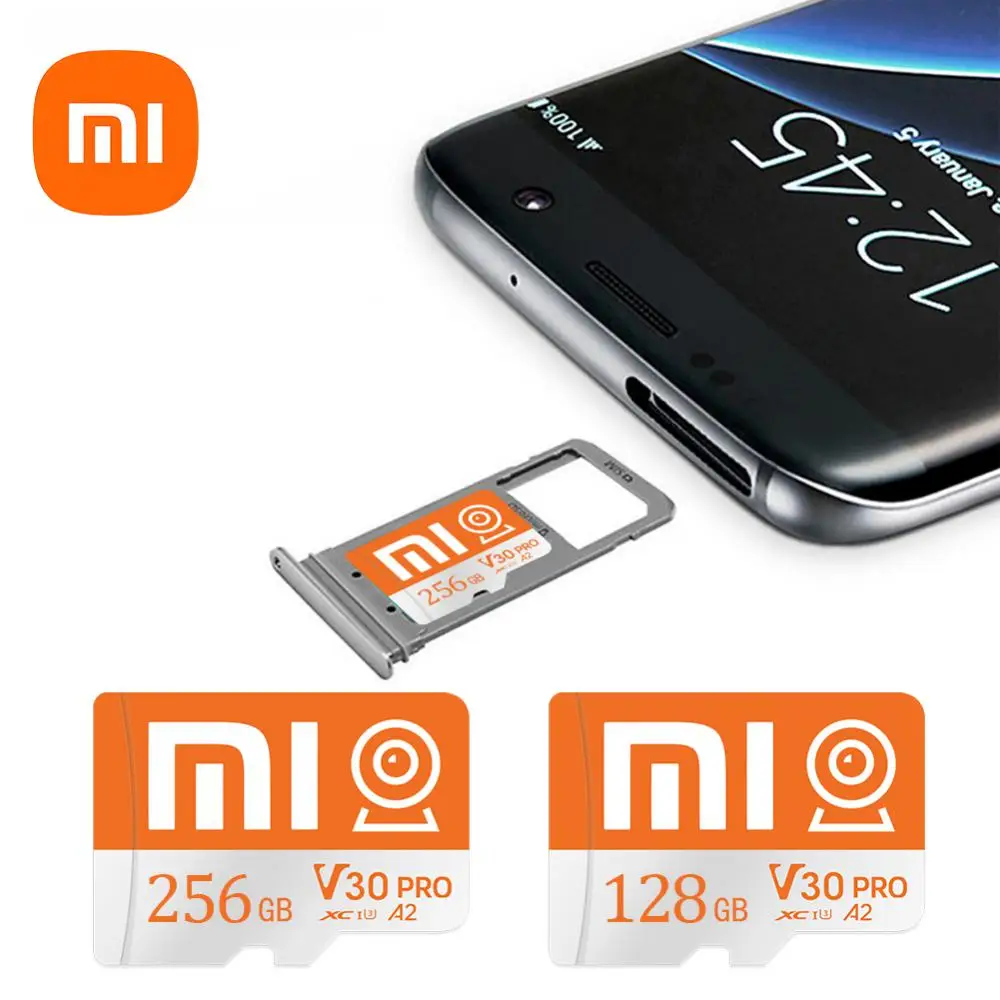 Xiaomi-tarjeta de memoria Mini para teléfono móvil, microtarjeta Flash SD/TF de 128GB, Clase 10, 256GB, con Adaptador SD gratis para cámara de ordenador