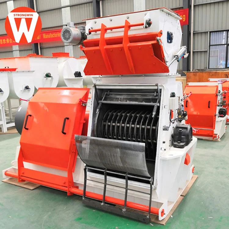 Multifunction wheat animal feed grain crusher machine rice husk grinder chicken feed grinder