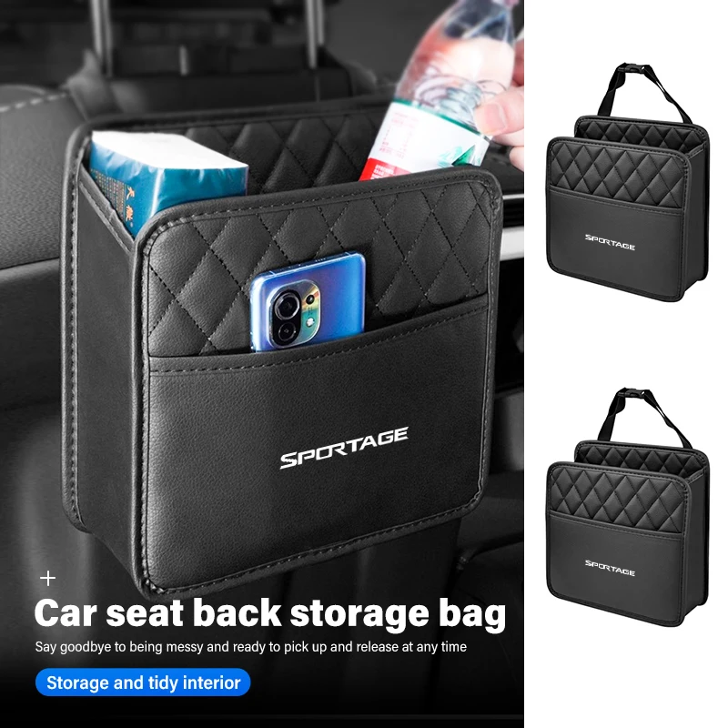 Large Capacity Car Storage Bag Hanging Seat Back Organizer Pocket For KIA Sportage 2016 2017 2018 Sephia Stonic Carens