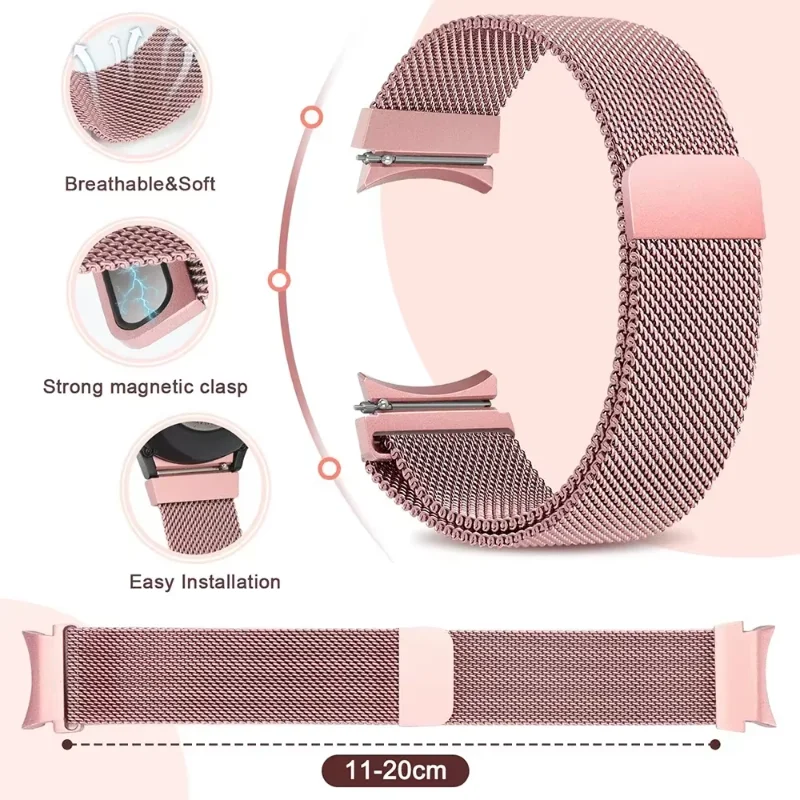 Official Magnetic Loop Watch Strap for Samsung Galaxy Watch 7 6 5 4 44mm 40mm Metal Bracelet Belt for 6-4 Classic 47mm 46mm Band