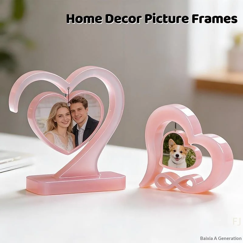 

Силиконовая форма для подставки-маятника в форме сердца для фоторамки, форма для эпоксидной смолы DIY, украшение для фоторамки своими руками.