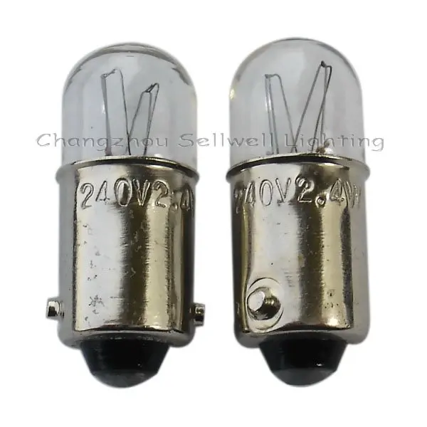 Miniature Lamp Bulbs Lighting Ba9s T10x24 240v 2.4w Ce A095