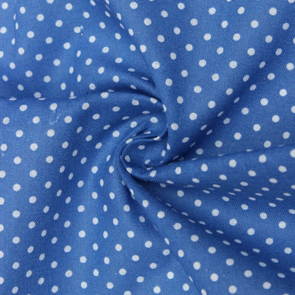 8Pcs/set 25x25cm Square Polka Dots Pattern Cotton Fabric Cloth For DIY Sewing Patchwork Needlework Handmade Accessories Crafts