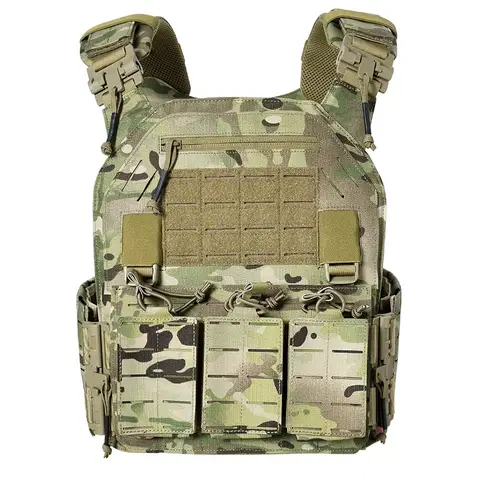 1000D Nylon tactical vest suit laser cutting modular quick  release  vest with triple pouch Wear-resistant Scratch Resistant