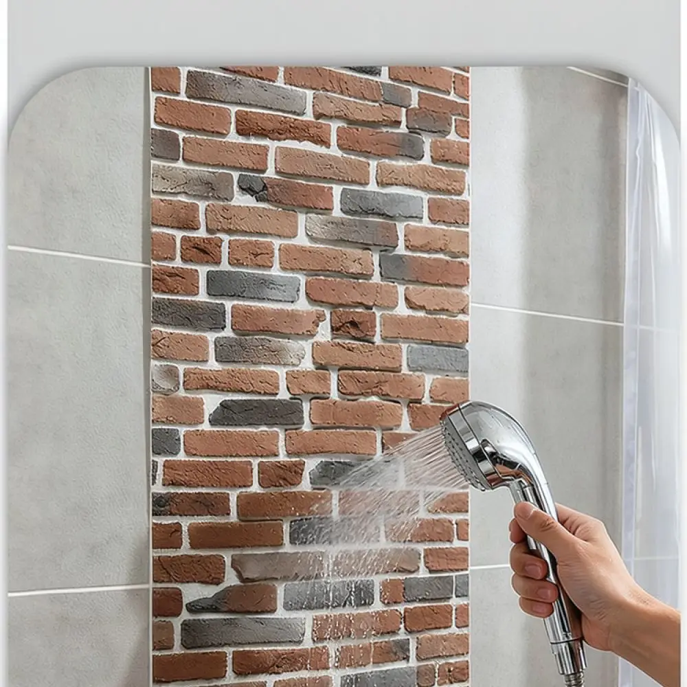 Home Decorative Wallpaper Self Adhesive Retro Brick Texture PVC Wall Sticker For Bedroom Living Room Background Murals