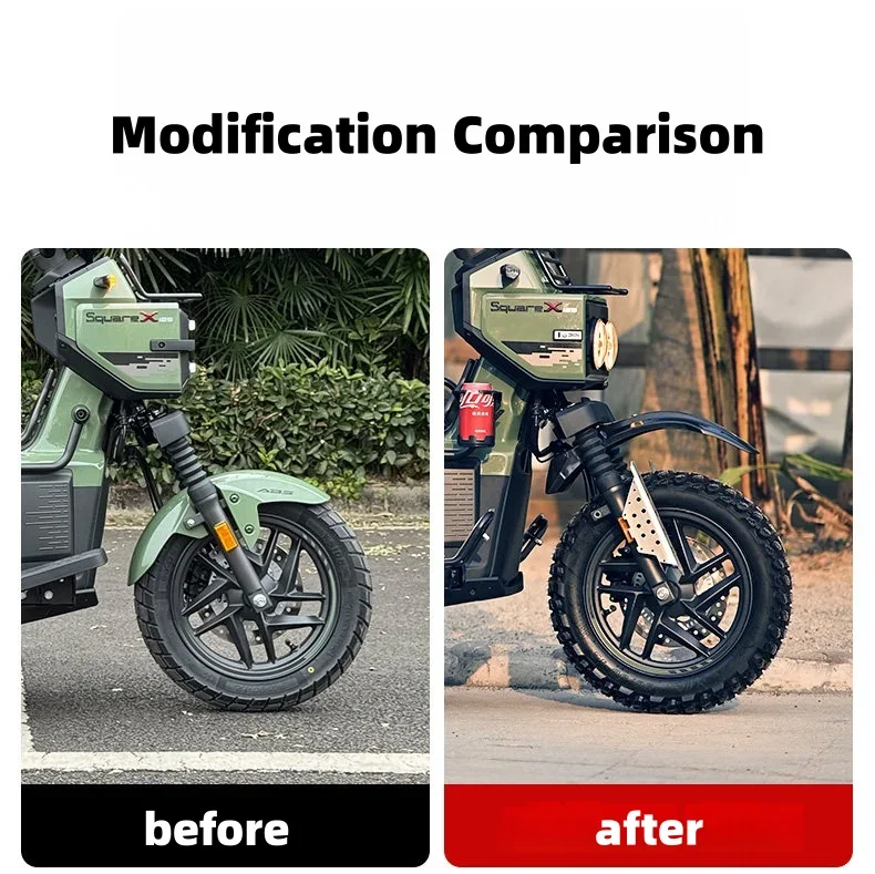 FOR Heavy-Duty All-Terrain Square X125 Mud Flap Sand Guard Fender Upgrade Front Raised Accessory for Enhanced Vehicle Protection