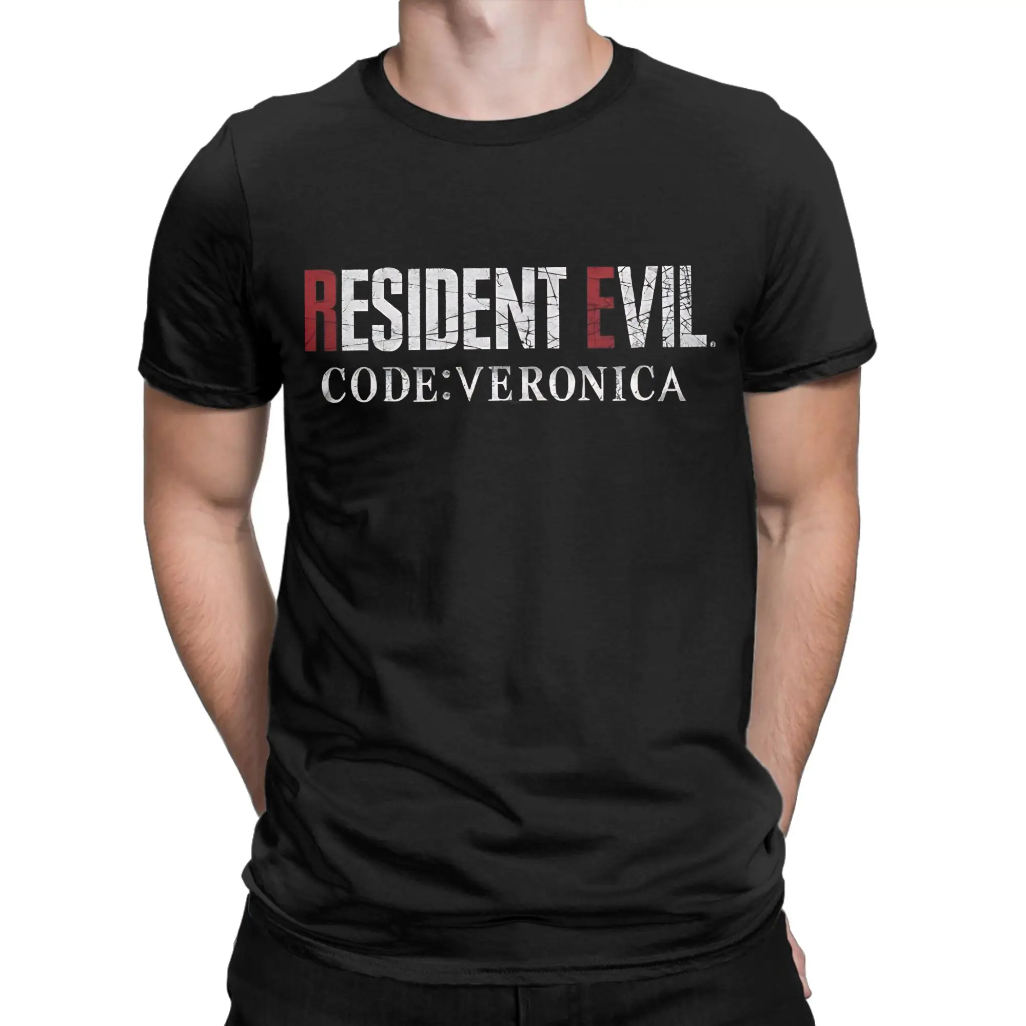 rResident Evil Code Veronica Remake Novelty 100% Cotton T-Shirt rResident Evil CODEVeronica Tops Tees For Men