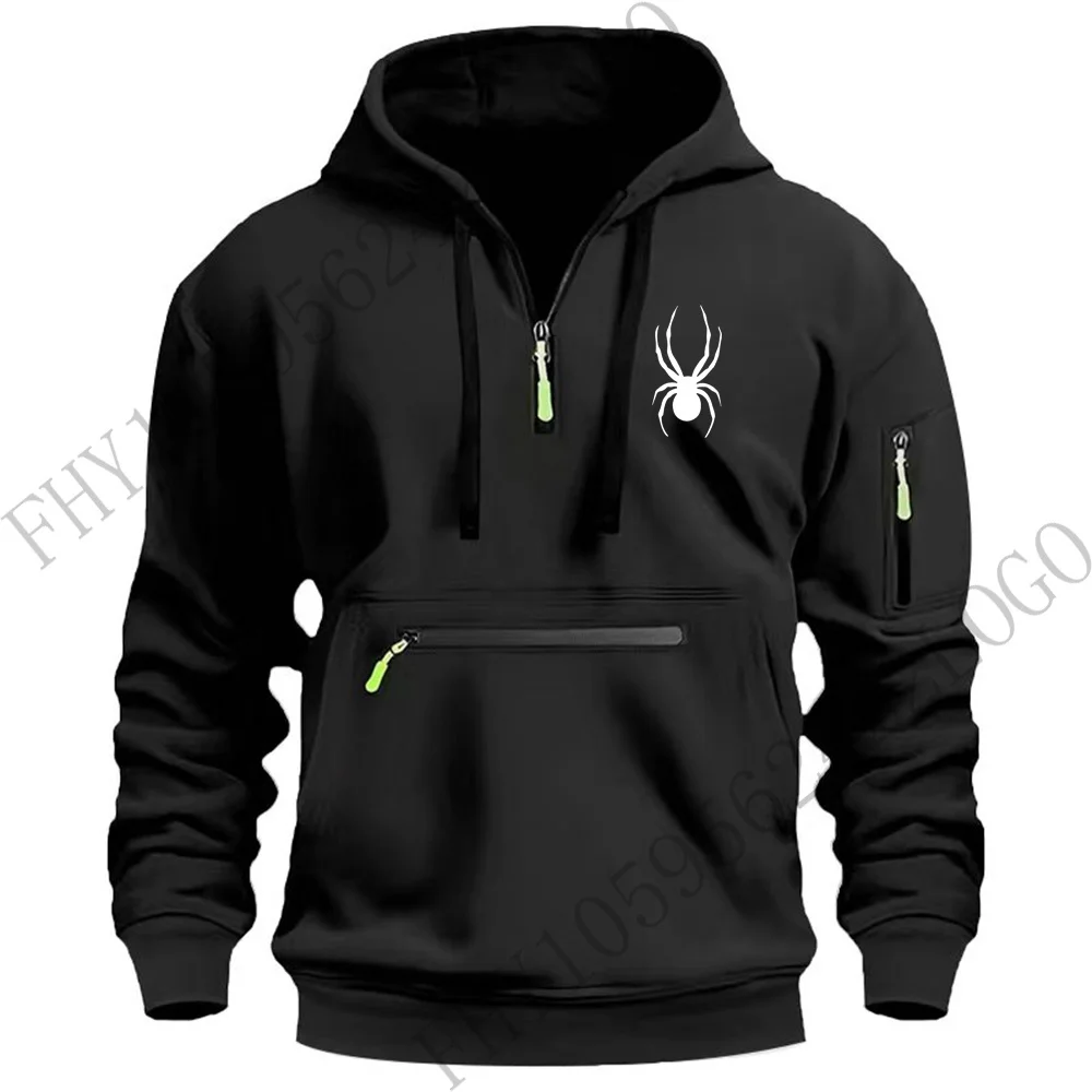 

Men's autumn and winter fashion casual hoodie outdoor fitness long sleeve hoodie design multi-zipper jogging street sweatshirt