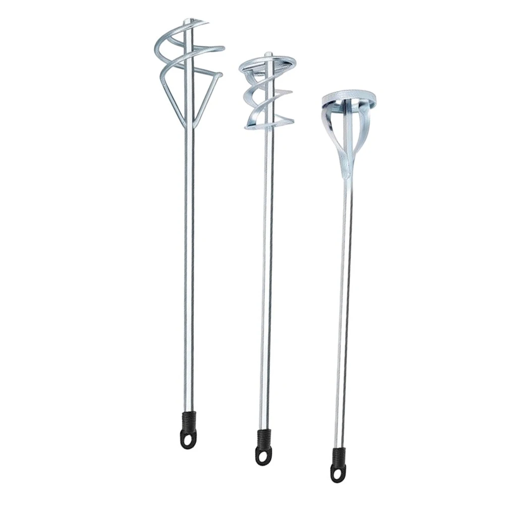 Three-Head Hexagonal Stirring Rod Compatible with Common Drill Chucks for Efficient Putty Cement Paint Blending Tasks