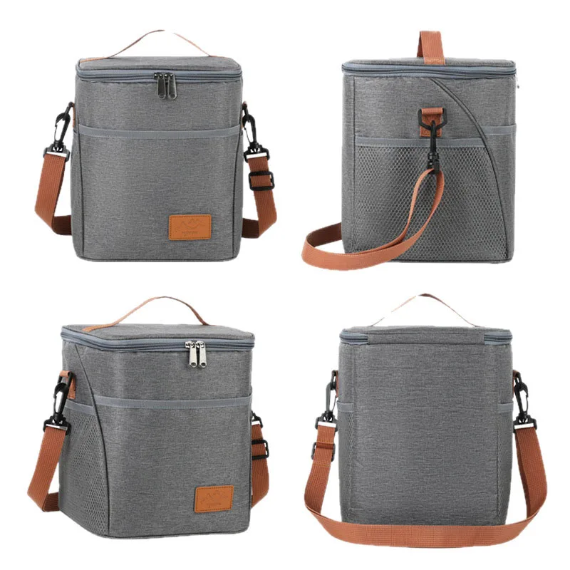 Fashion Insulated Lunch Bag Cooler bags For Women Men Reusable Lunch Bag Adjustable borsa termica ourdoor picnic box loncheras
