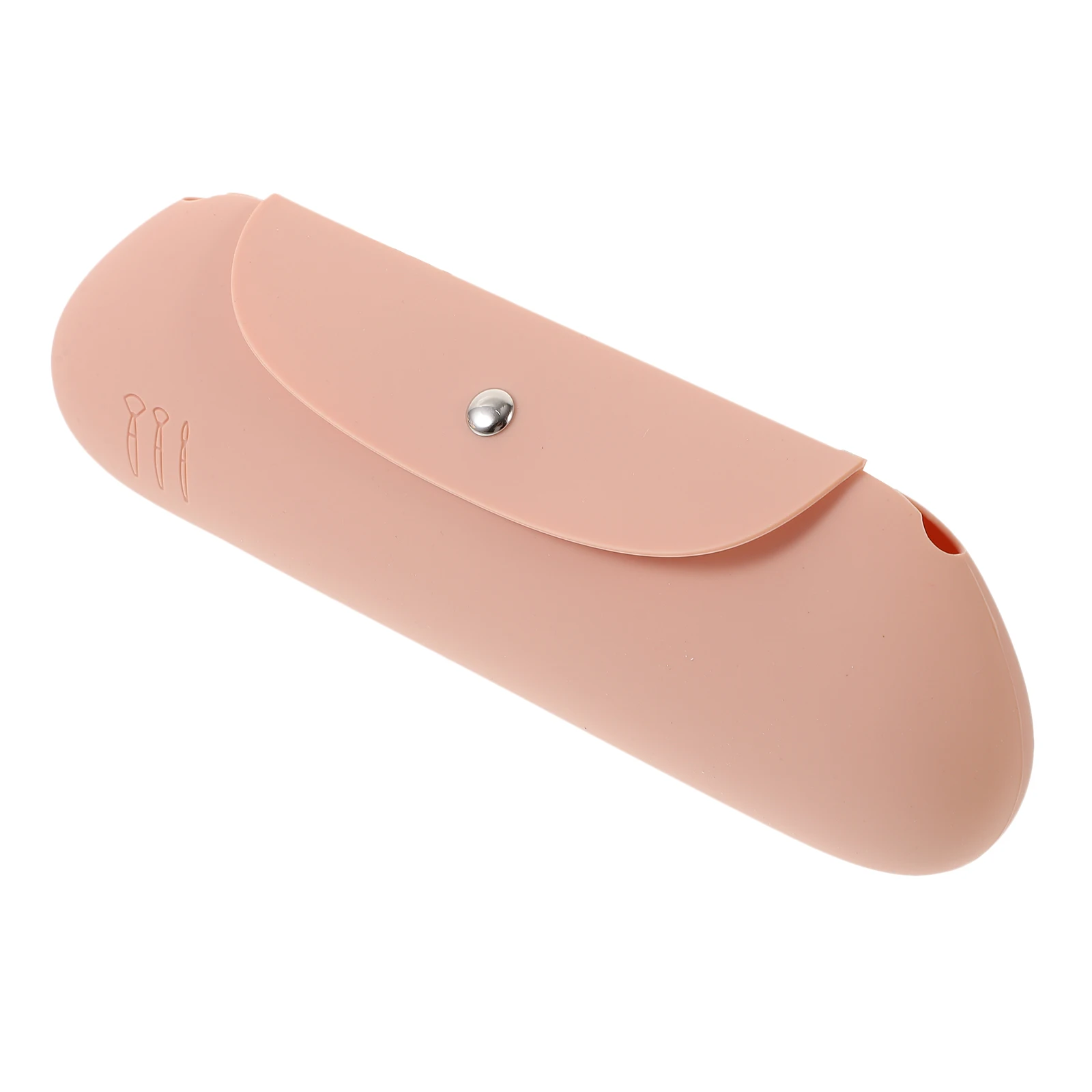 

Portable Makeup Brush Holder Travel Silicone Storage Pouch for Women Compact Lightweight Zipper Case Organizer Sturdy for Girl