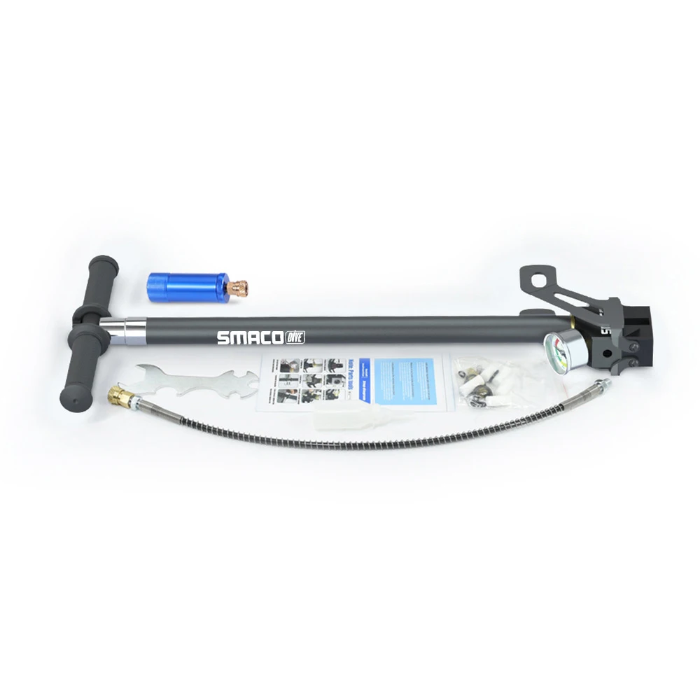 30mpa 4500psi 300bar 4 Stage High Pressure Air PCP Pump For Pcp Hunting Car Bicycle Refilling PCP Compressor