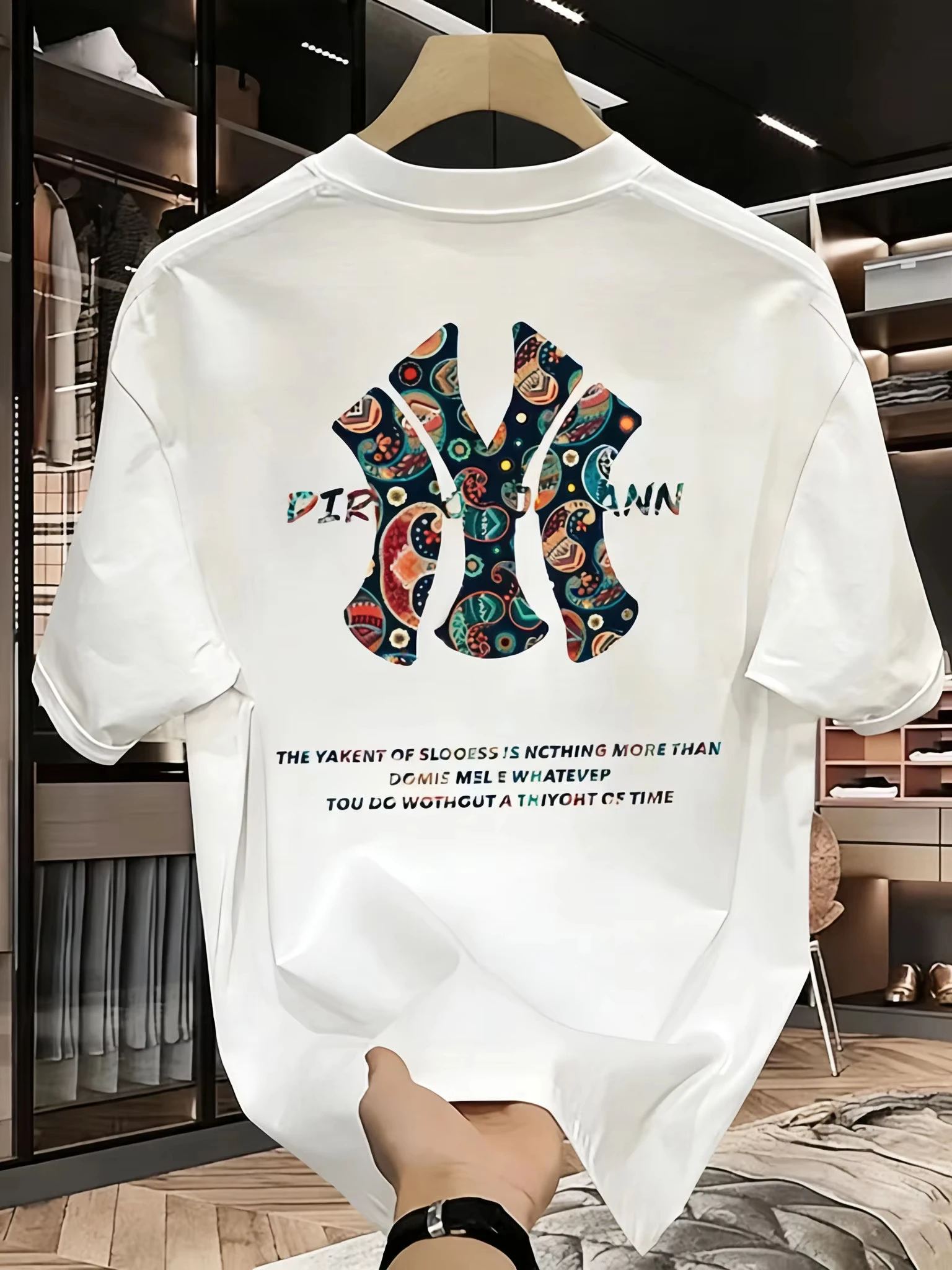 2026 Men's Summer Printed T-shirts with High Quality, Casual, Versatile and Fashionable Loose T-shirts.