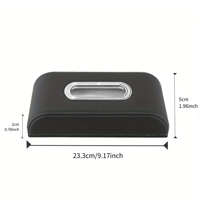 High End Car Tissue Box High-end Feel Car Armrest Box Tissue Hanging Bag Car Paper Drawer Creative Interior Decoration