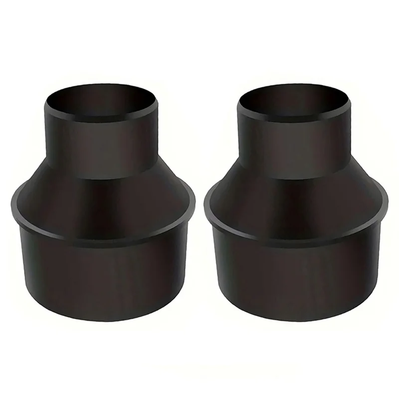 A74E-For Dust Collection Fittings For Dust Collection Hose 2Pcs 70136 4Inch Hose To 2-1/2 Inch Hose Cone Reducer