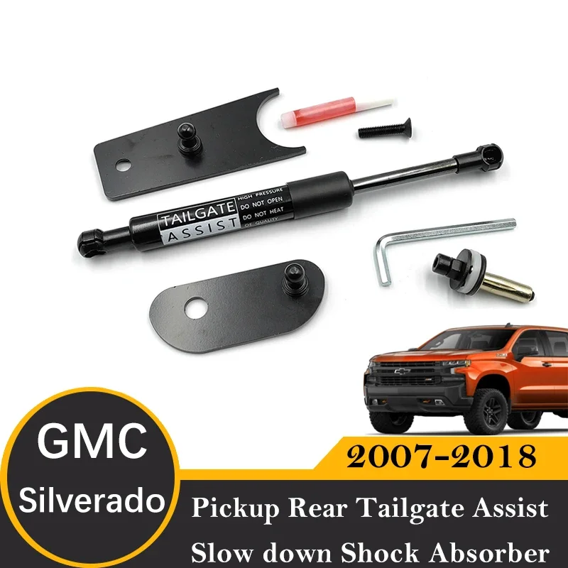 Truck Pickup Accessories Tailgate Assist Shock Struts for Silverado and GMC Sierra From 1999-2023 Models