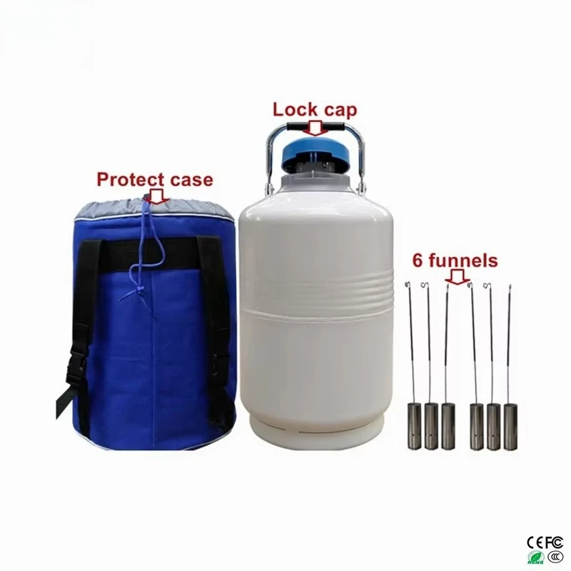 Professional LY Liquid Nitrogen tank Liquid Nitrogen Container From 2L to 100L Be Made of Aviation Aluminum Super Safe