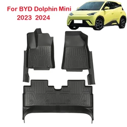 Per BYD Dolphin Mini gabbiani EV 2024 tappetini per auto tappetini per bagagliaio tappetino antiscivolo impermeabile accessori per auto completamente circondati