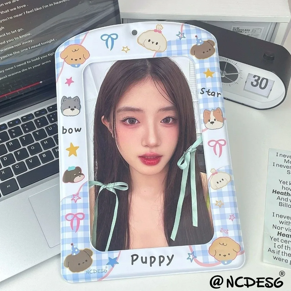 Trendy A4 Photocard Holder PVC Korean Idol Protectors for Postcards Colorful Giant Card Cover for Fans