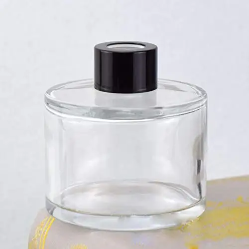 1PC 100ML /3.4oz Round Glass  Diffuser Bottle Indoor Volatile Liquid Container For DIY Fragrances Perfume Aromatherapy  Decorati