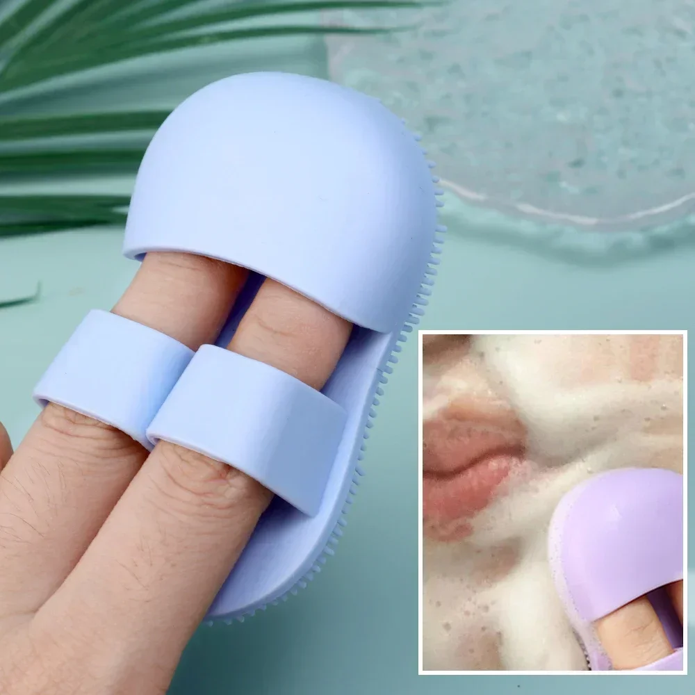 Silicone Face Scrubber for Men and Women Facial Cleansing Brush Silicone Face Wash Brush Manual Cleansing Skin Care Face Brushes