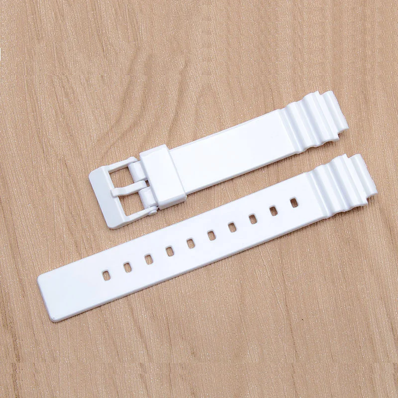 Soft Silicone Watchband Suitable For C-ASIO LRW-200H SGH-400h Series Women's Waterproof Resin Wristband