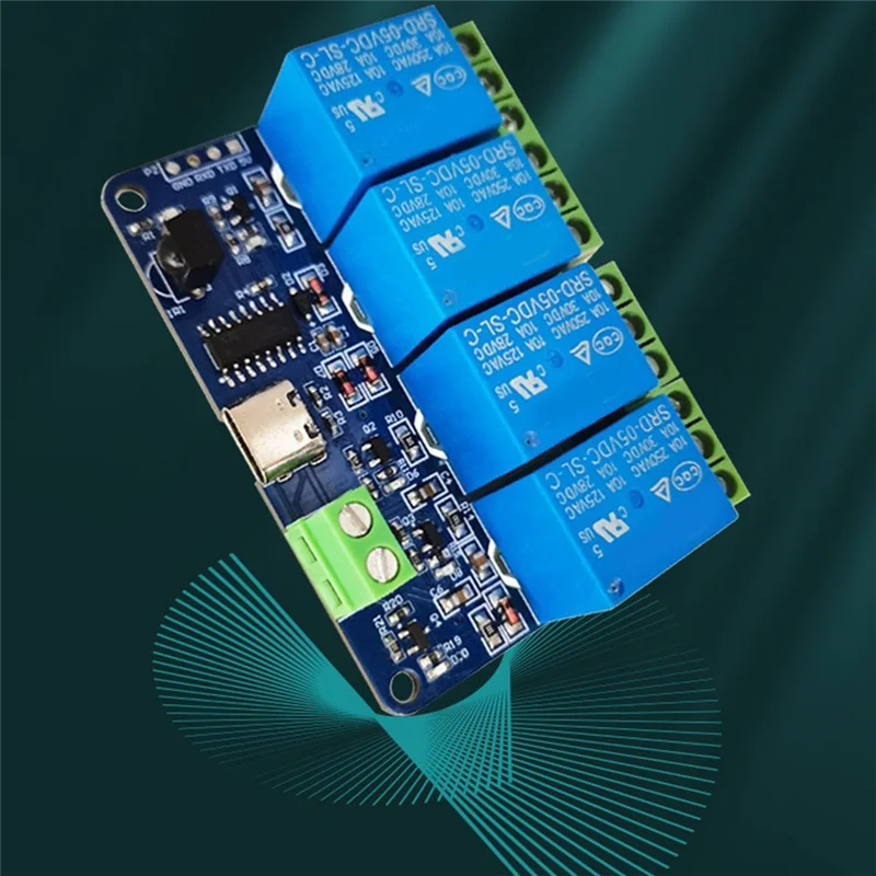 

Инфракрасный беспроводной пульт дистанционного управления, самоблокирующийся блок, многофункциональный, удобный, 4-позиционный релейный модуль, простая установка