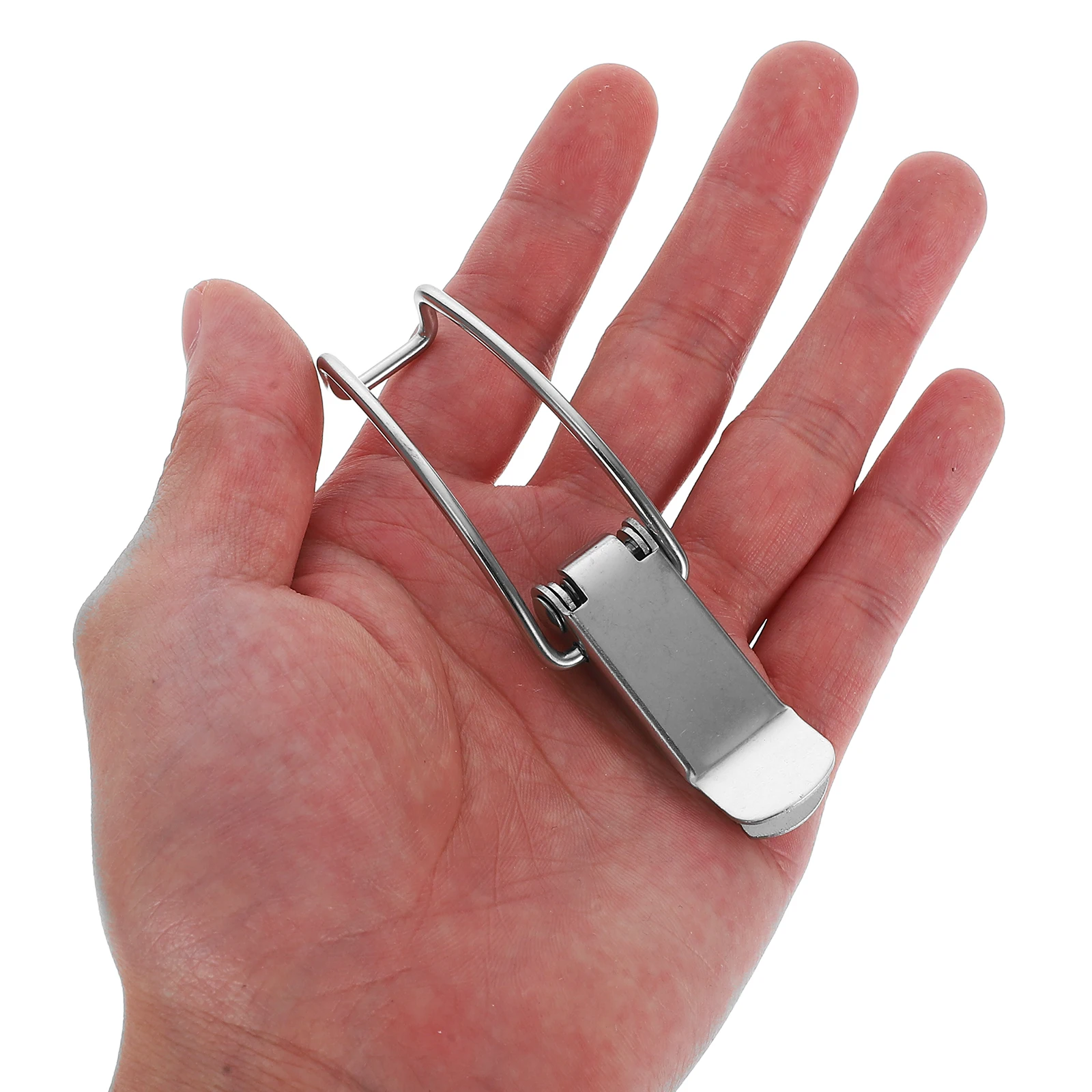 

4Pcs Stainless Steel Duckbill Latch Heavy Duty Chest Lock Hasps for Toolboxes Mechanical Transport Cases Outdoor Use Secure