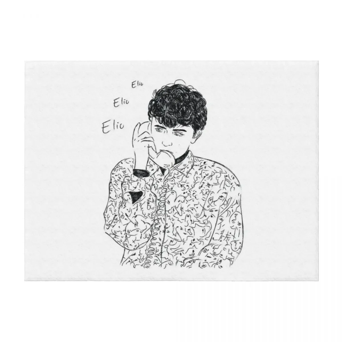 

Call Me By Your Name - Elio Elio Elio Throw Blanket Plaid manga Tourist Decoratives Blankets