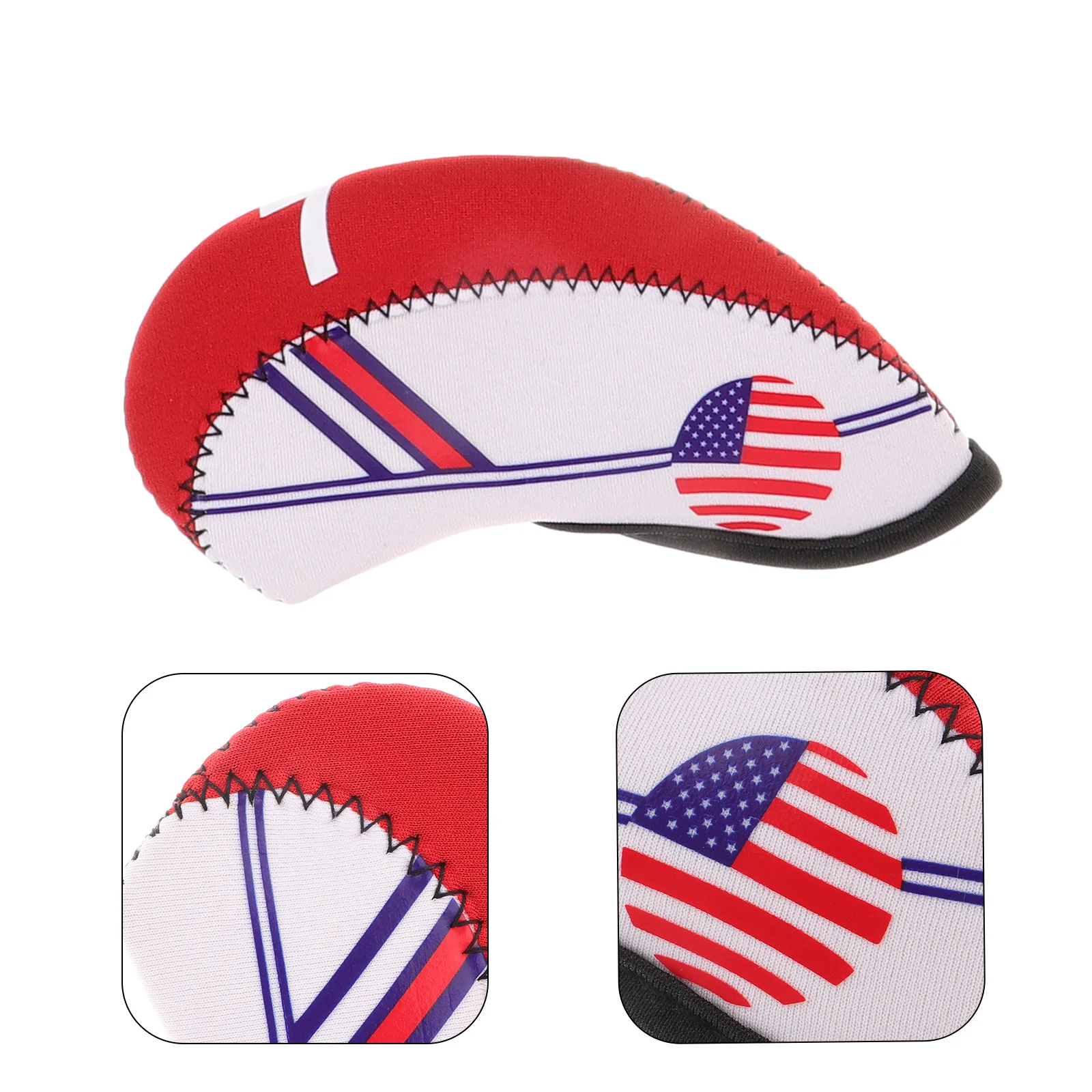 10 قطعة أغطية رأس نادي الغولف أغطية الحديد النيوبرين حماية مقاومة للماء لسائقي مكاوي الغولف غطاء مضرب الغولف