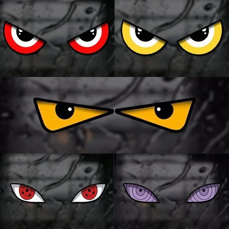 Devil's Eye Car Stickers Electric Motorcycle Helmet Reflective Decoration Rear Window Personalized Creative Car Stickers
