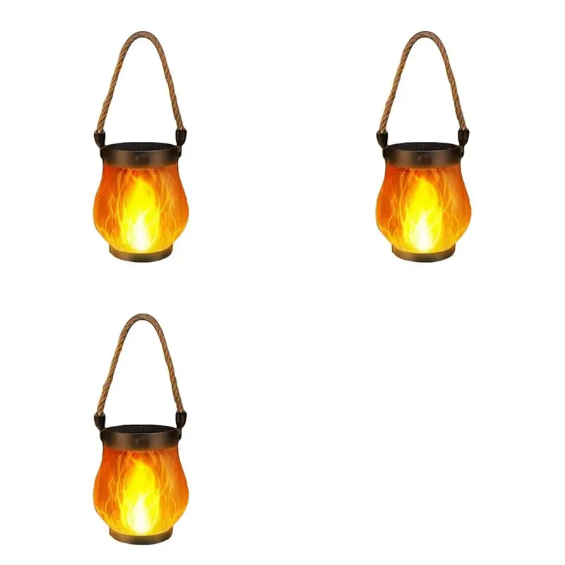 【party-day】3x-flame-solar-lantern-magical-dancing-flames-outdoor-lights-solar-torch-lights-flickering-flames-waterproof-light