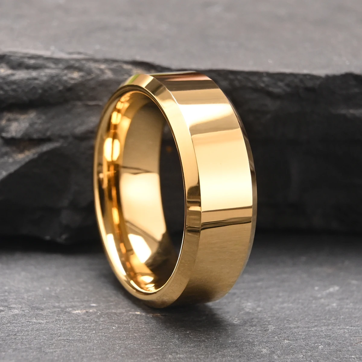 8mm/6mm/4mm Scratch-Resistant Tungsten Ring Simple Men's and Women's Classic Wedding Ring Daily Wear Jewelry