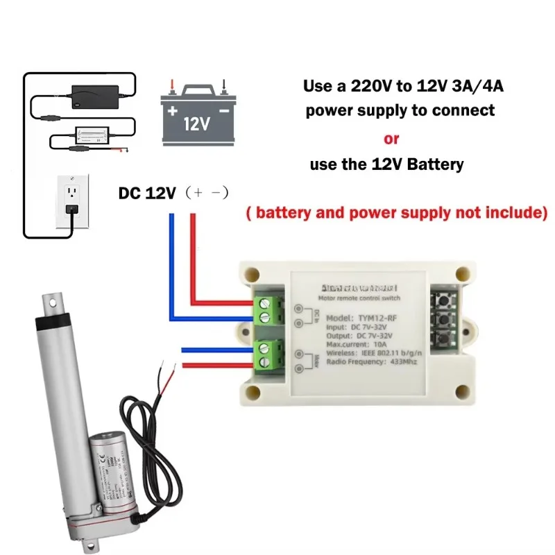 WIFI App Control 12V Linear Actuator With Bracket 750N /1000N/1500N Linear Actuator Motor Drive For Home Automation Door Control